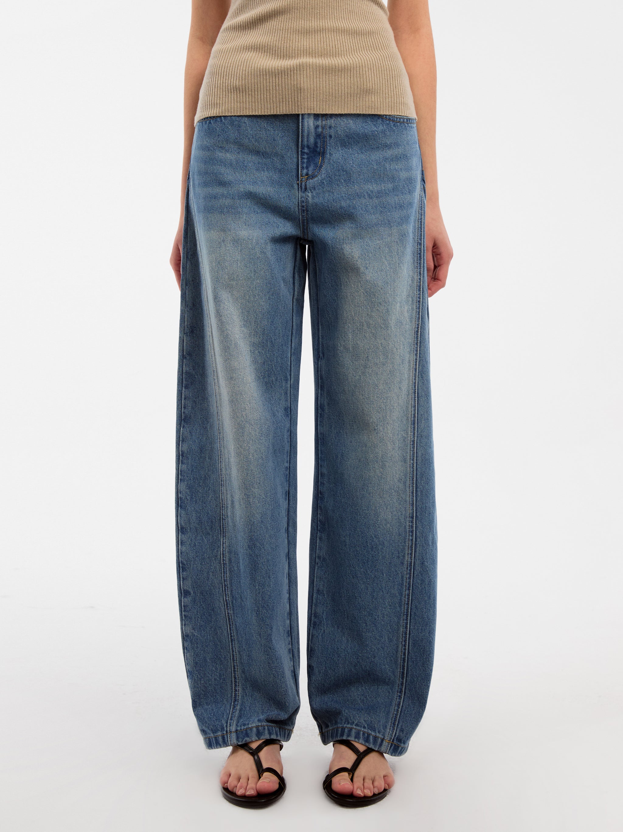 CUBIC Curved Ribbon Jeans