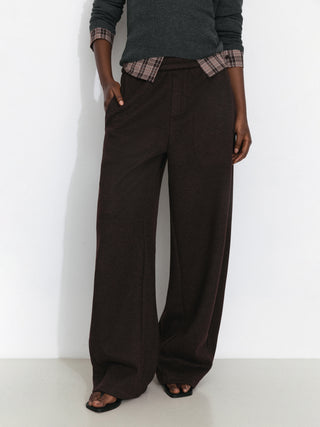 Loose Fit Elastic Waist Pants