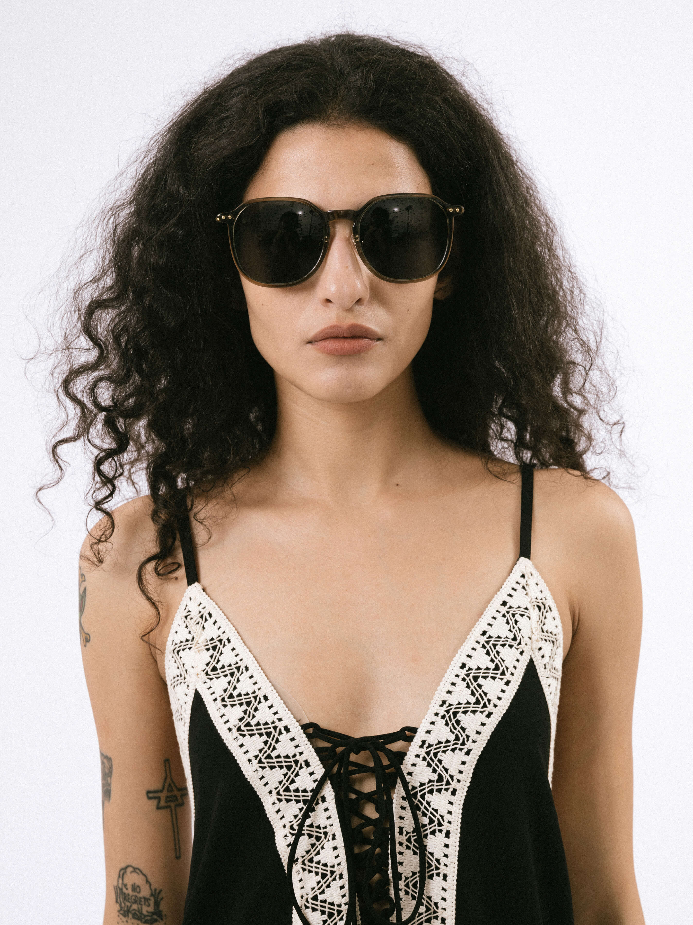 Oversized Round Sunglasses-5