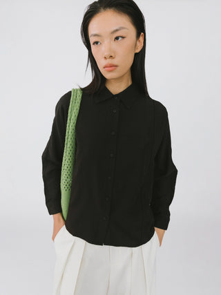 Asymmetric Panelled Shirt