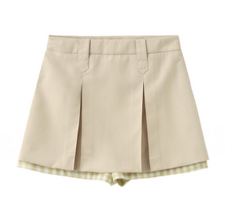 Checkered Peekaboo Mini Skirt