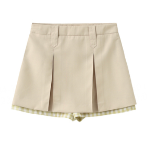 Checkered Peekaboo Mini Skirt
