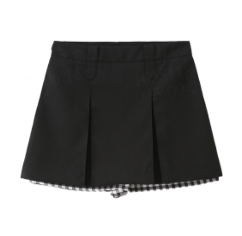 Checkered Peekaboo Mini Skirt-2