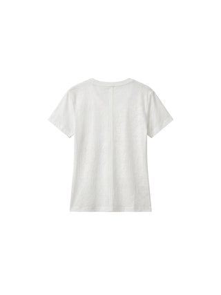 CUBIC Linen-Blend V-Neck Slim Fit Top