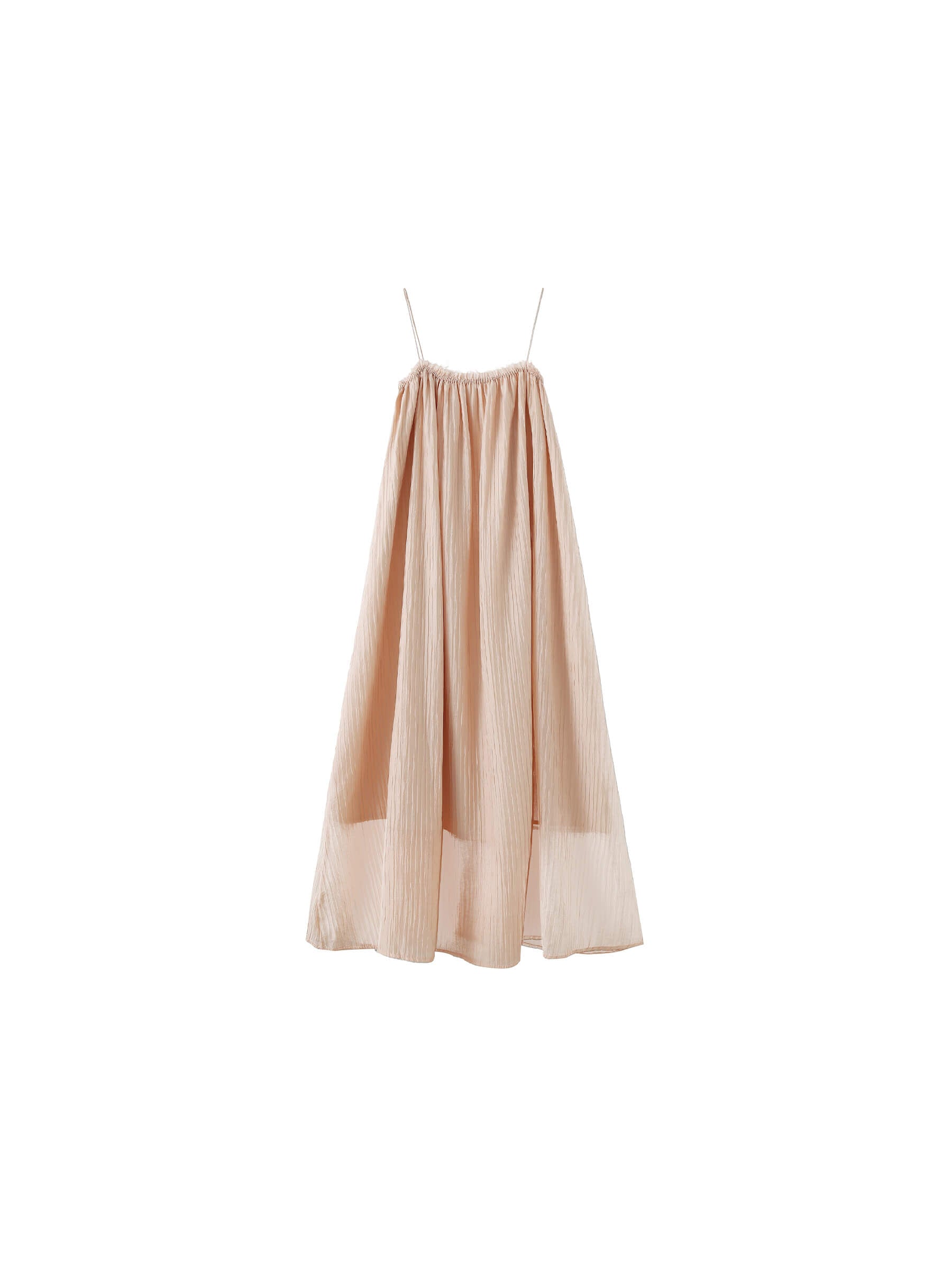 Spaghetti Strap A-line Maxi Dress-23