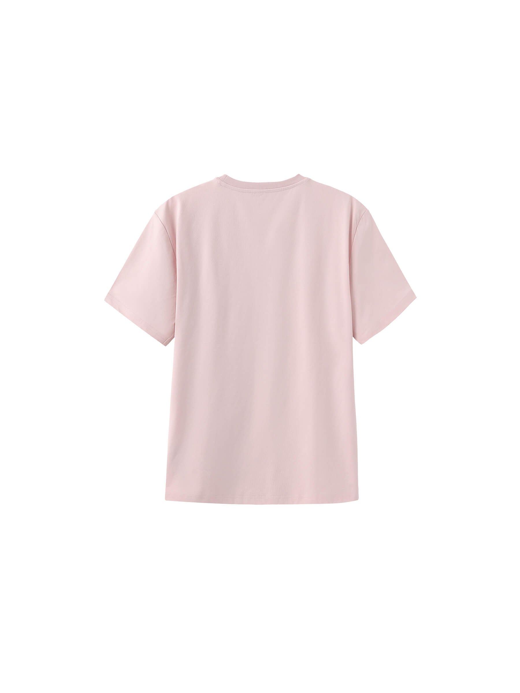 C by CUBIC Oversized Crew Neck Solid T-Shirt-20
