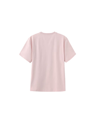 C by CUBIC Oversized Crew Neck Solid T-Shirt