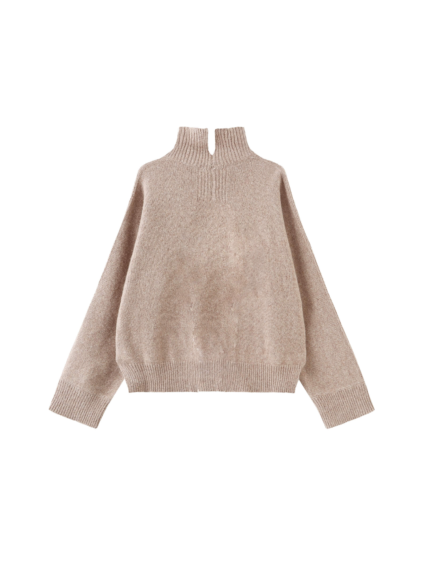 High Neck Sheep Wool Sweater-20