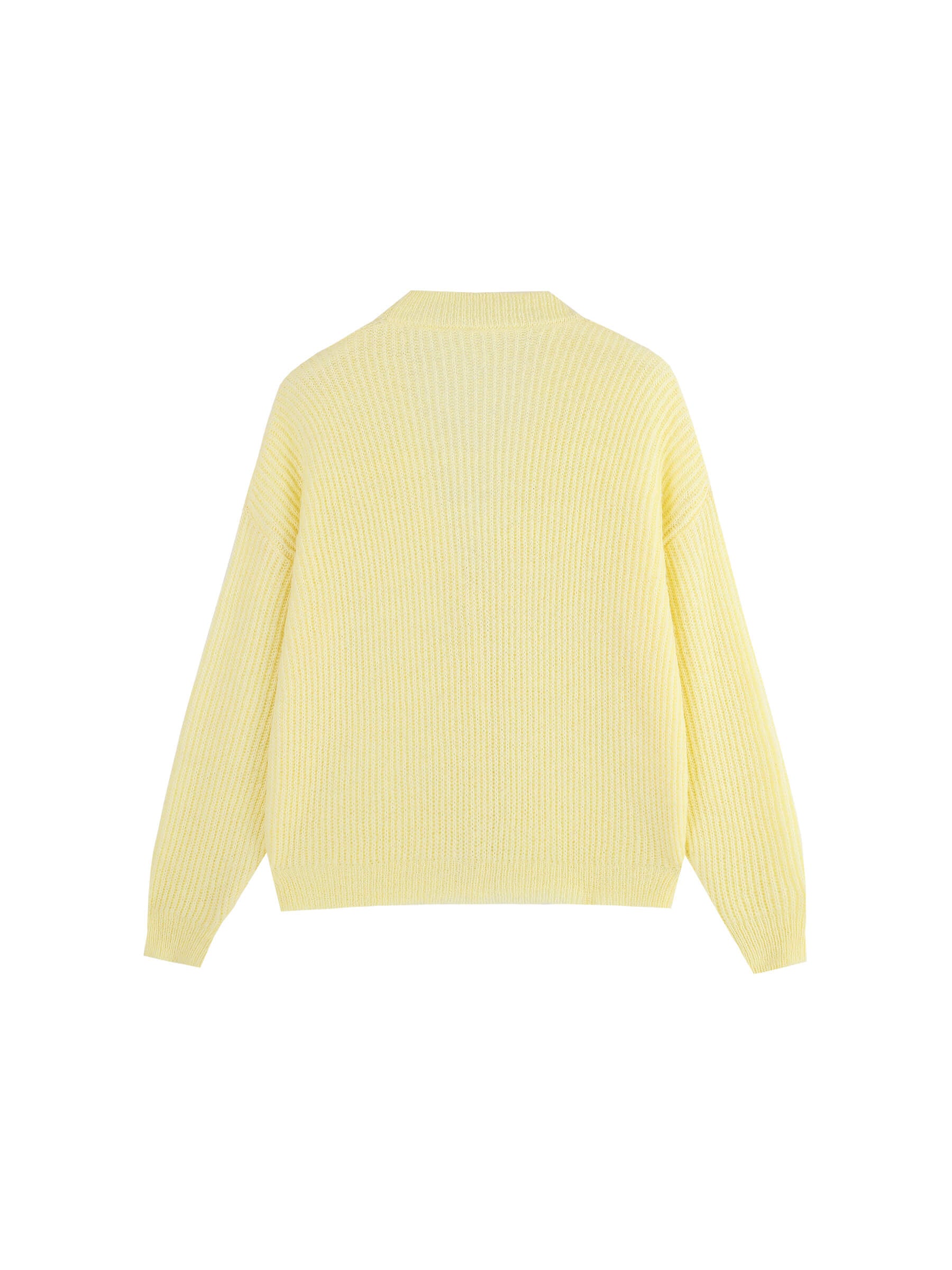 Casual V-Neck Ribbed Knit Cardigan with Wool Blend-20