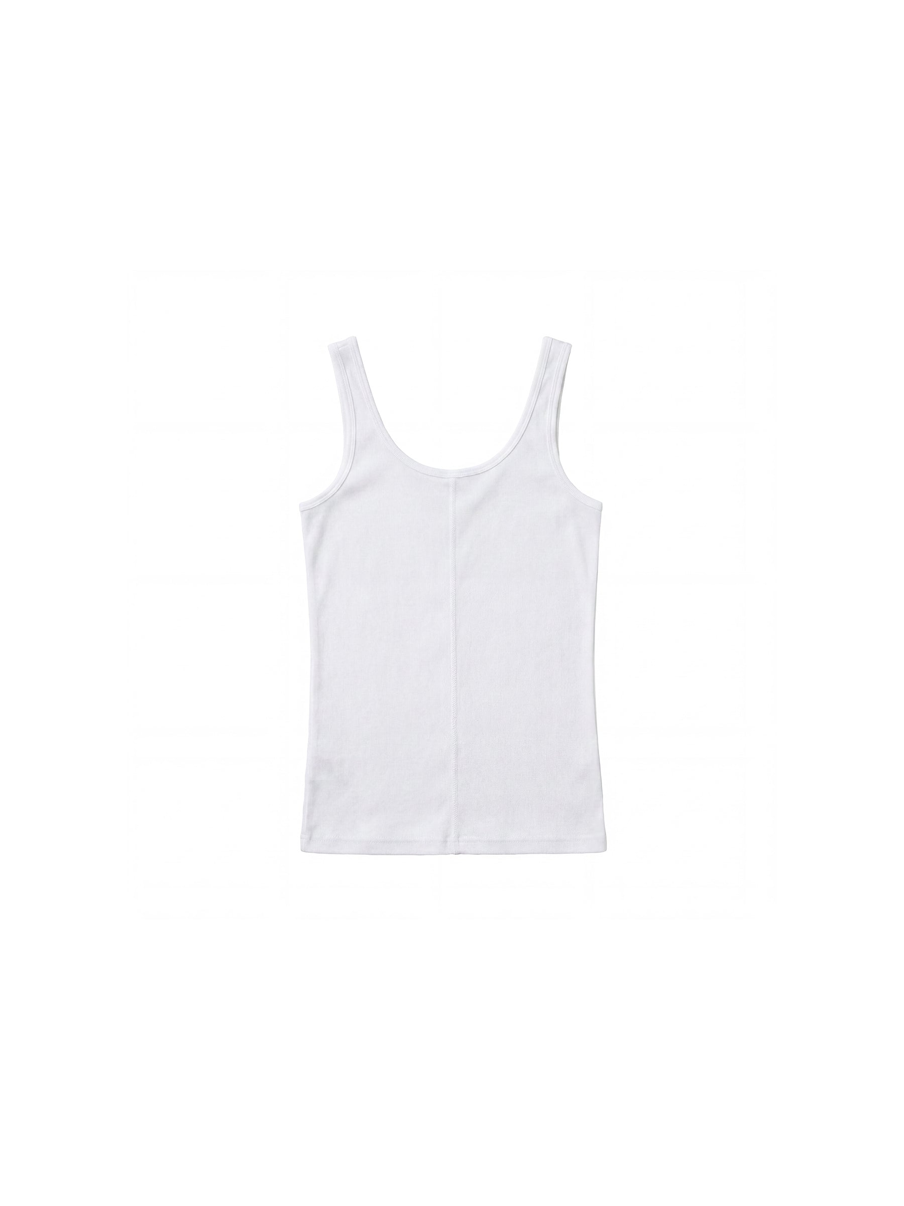 CUBIC Lyocell Wool Blend U-Neck Fitted Tank-20