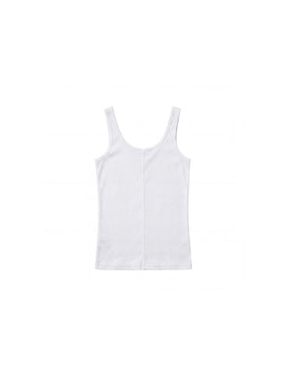 CUBIC Lyocell Wool Blend U-Neck Fitted Tank