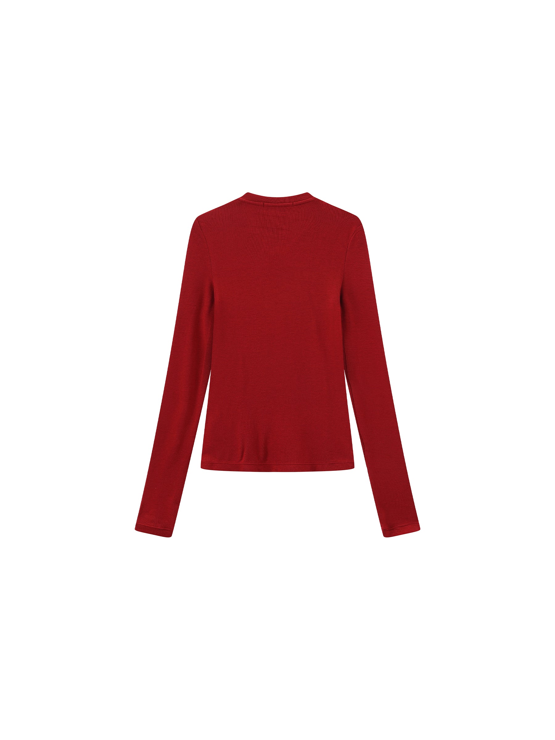 CUBIC Wool Blend V-Neck Knit T-Shirt-20