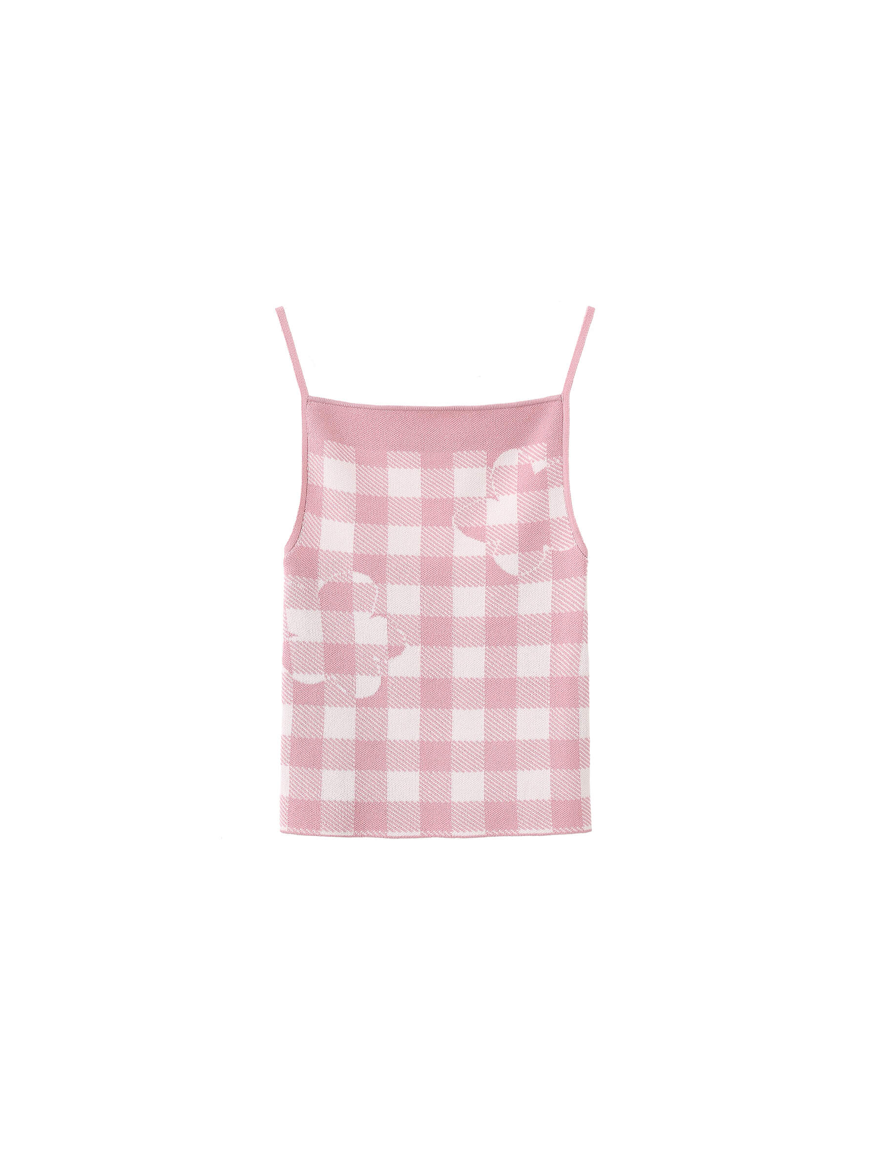 Checkered Knit Camisole top-2