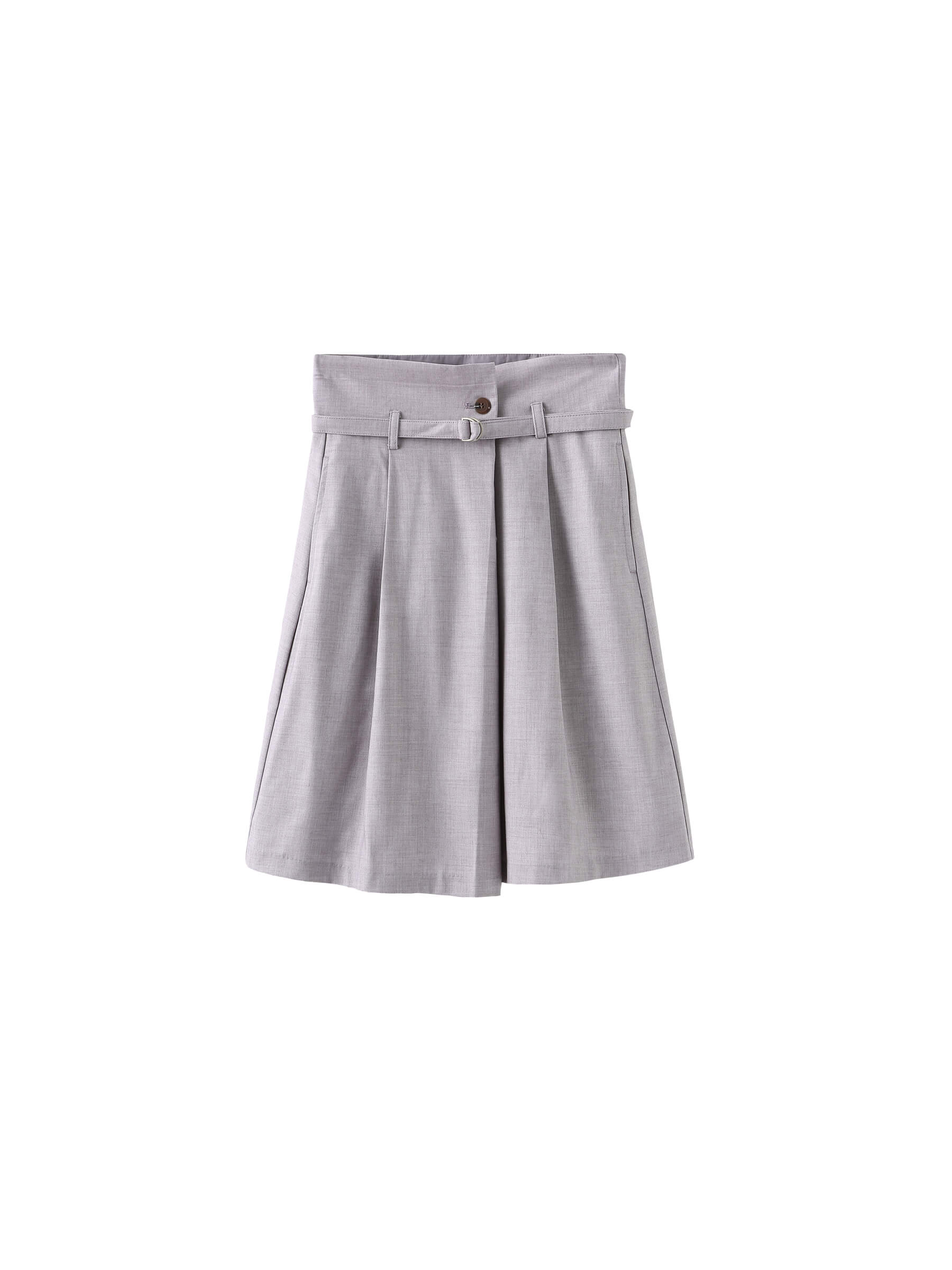 A-line Round Skirt with Wool Blend-21