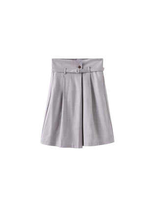 A-line Round Skirt with Wool Blend