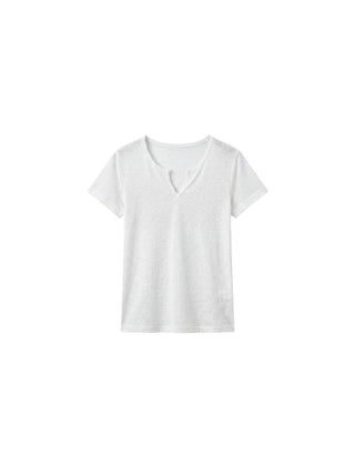 CUBIC Cotton-Blend Notch Neck Slim Fit T-shirt
