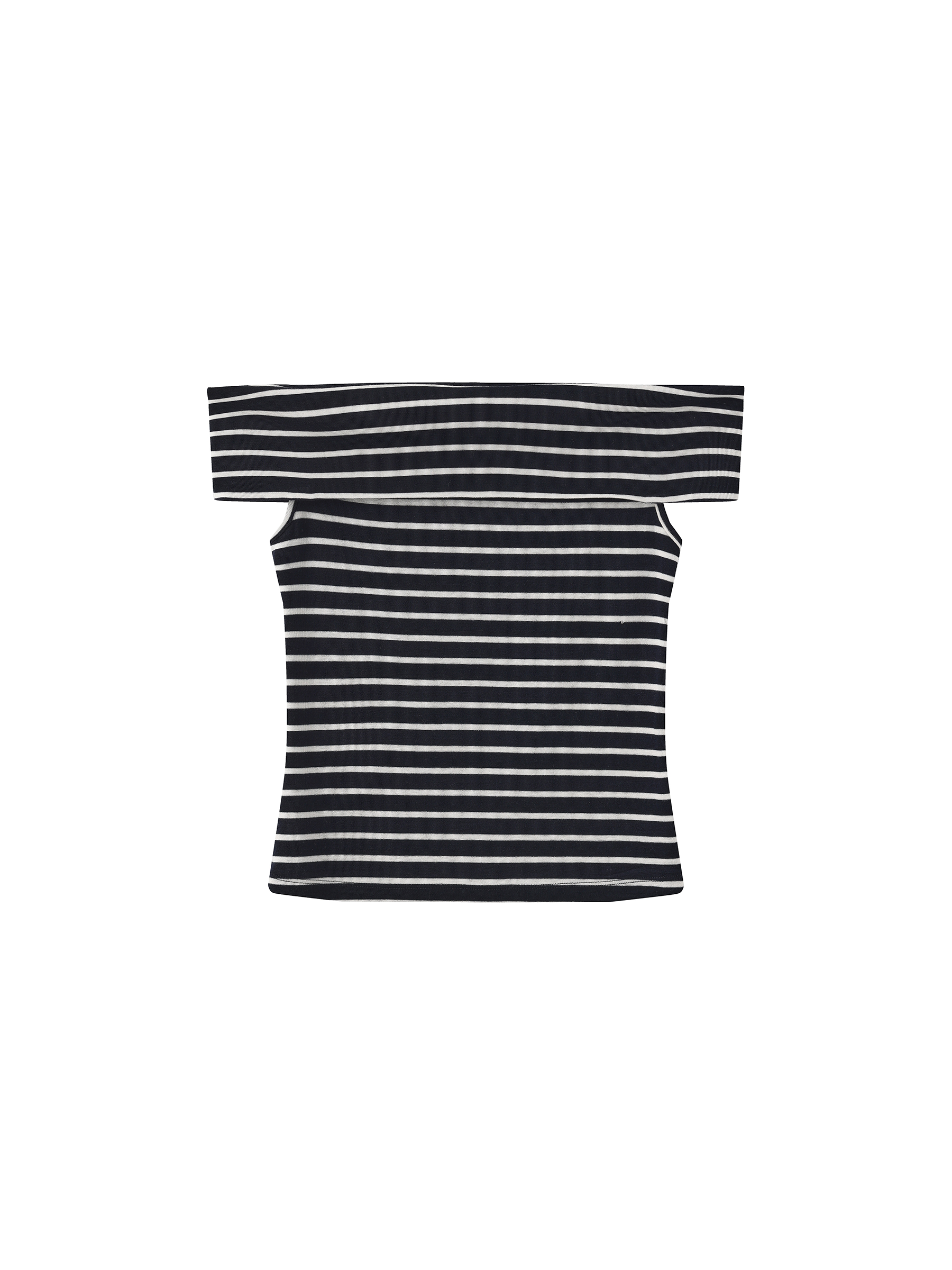 Striped Off-Shoulder Short-Sleeve Top-20