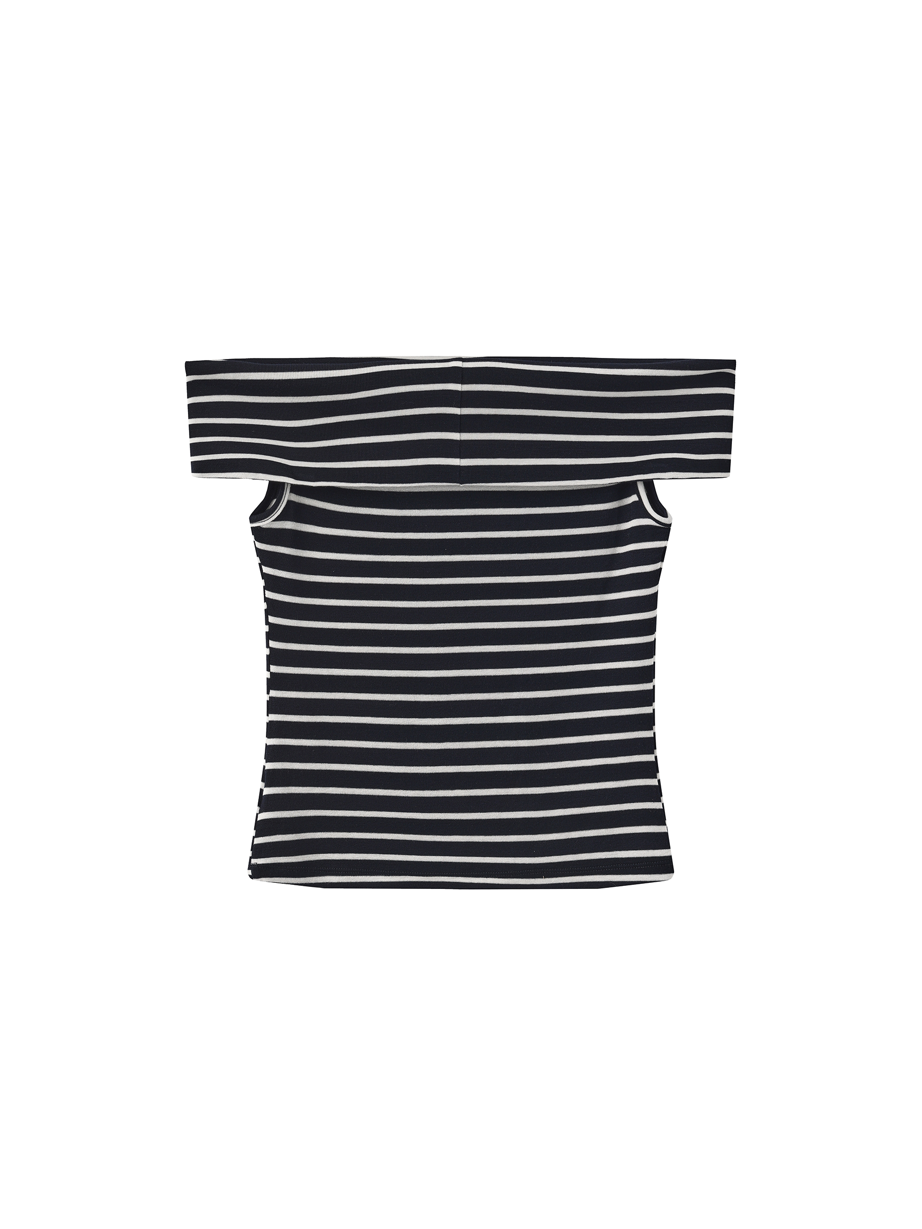 Striped Off-Shoulder Short-Sleeve Top-21