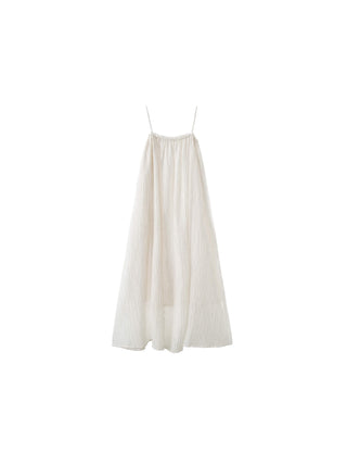 Spaghetti Strap A-line Maxi Dress