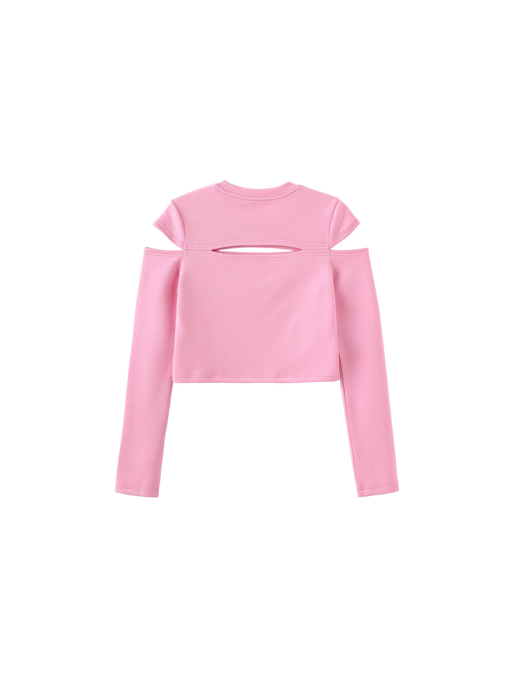 Cut Out Long Sleeve Crop Top-22