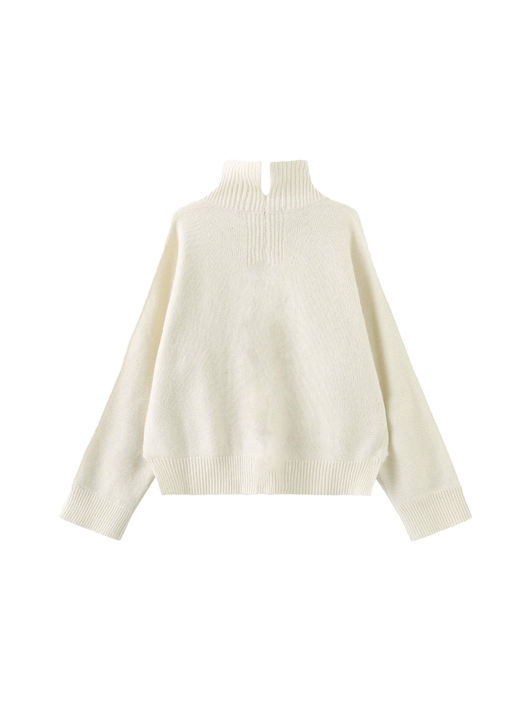 High Neck Sheep Wool Sweater-22