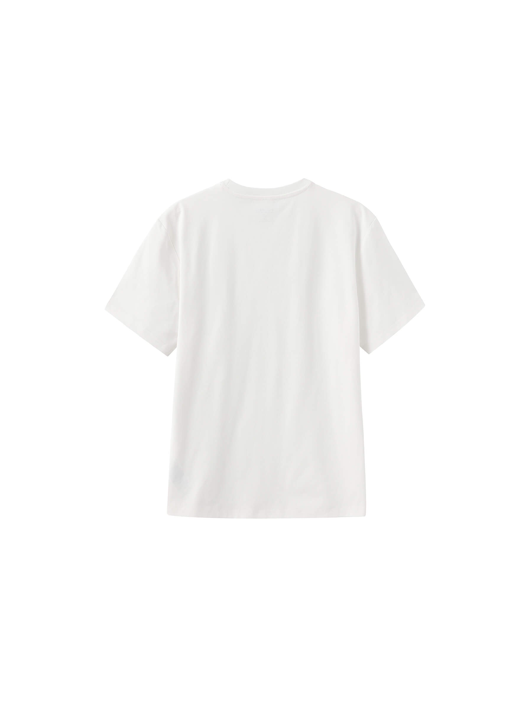 C by CUBIC Oversized Crew Neck Solid T-Shirt-24