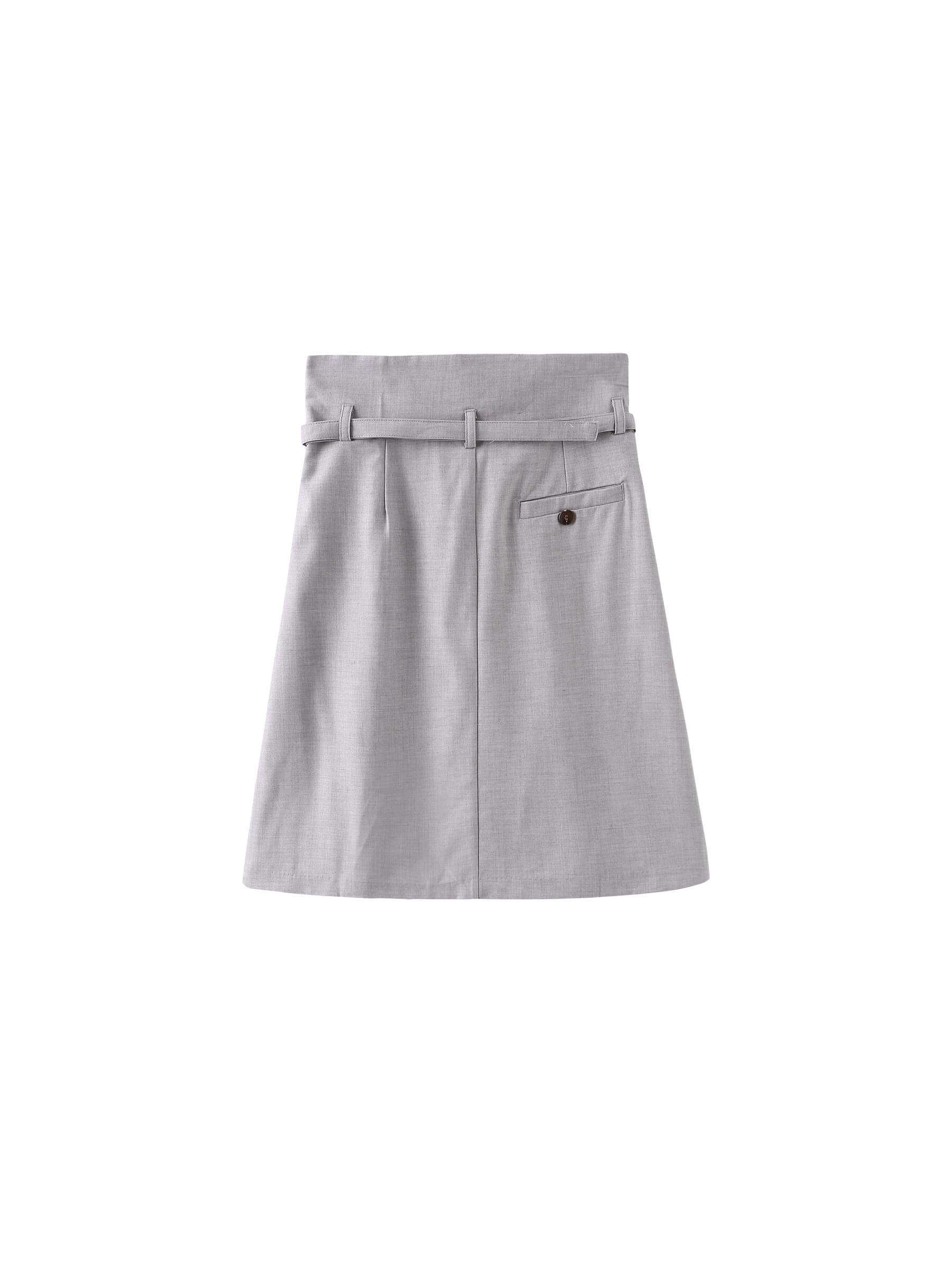 A-line Round Skirt with Wool Blend-22