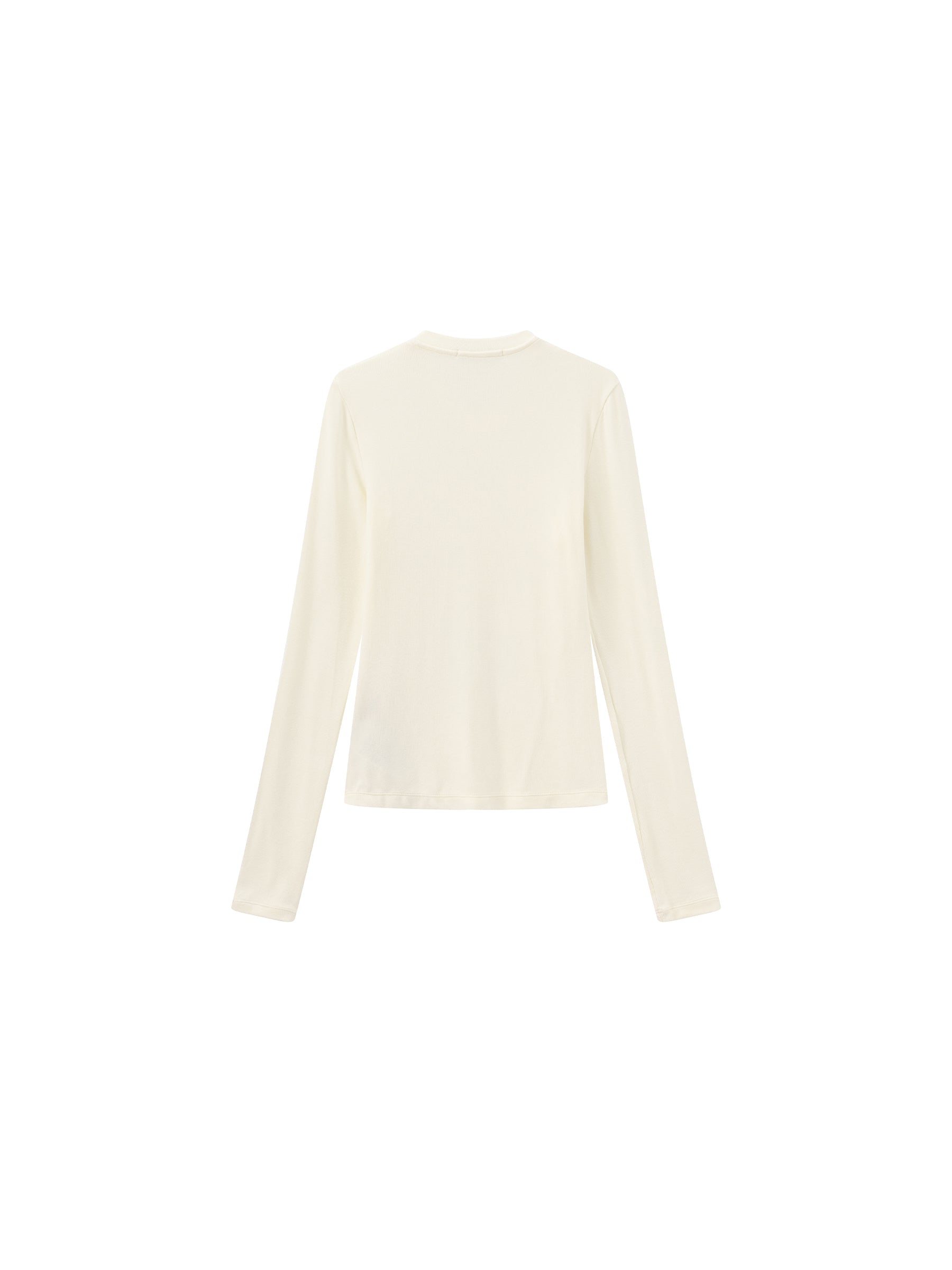 CUBIC Wool Blend V-Neck Knit T-Shirt-22