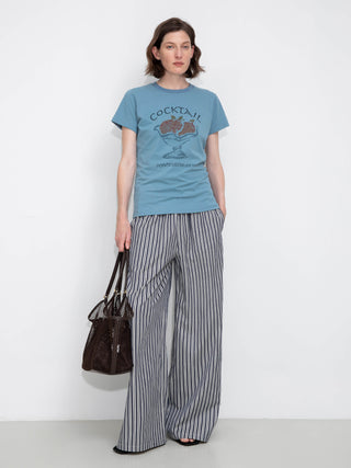 Printed Casual Short-Sleeve Top