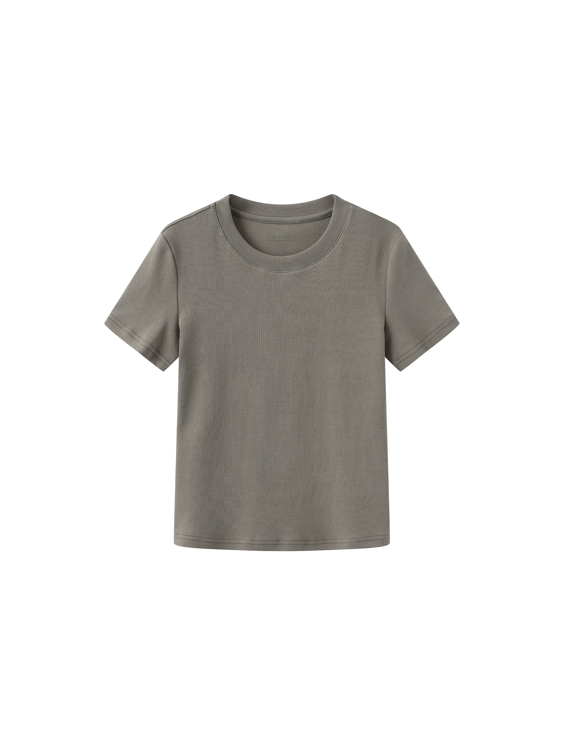 C by CUBIC Crew Neck Short-Sleeve T-Shirt-1