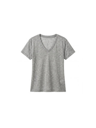 CUBIC Linen-Blend V-Neck Slim Fit Top