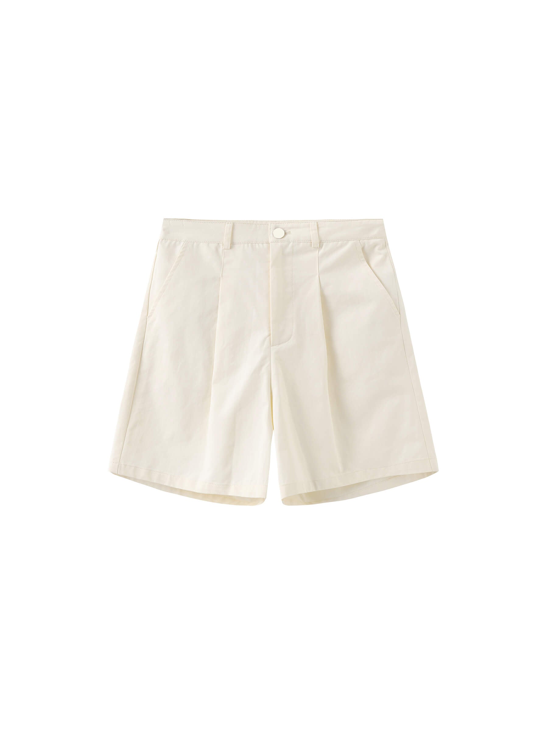 A-line Pleated Tailored Shorts-26