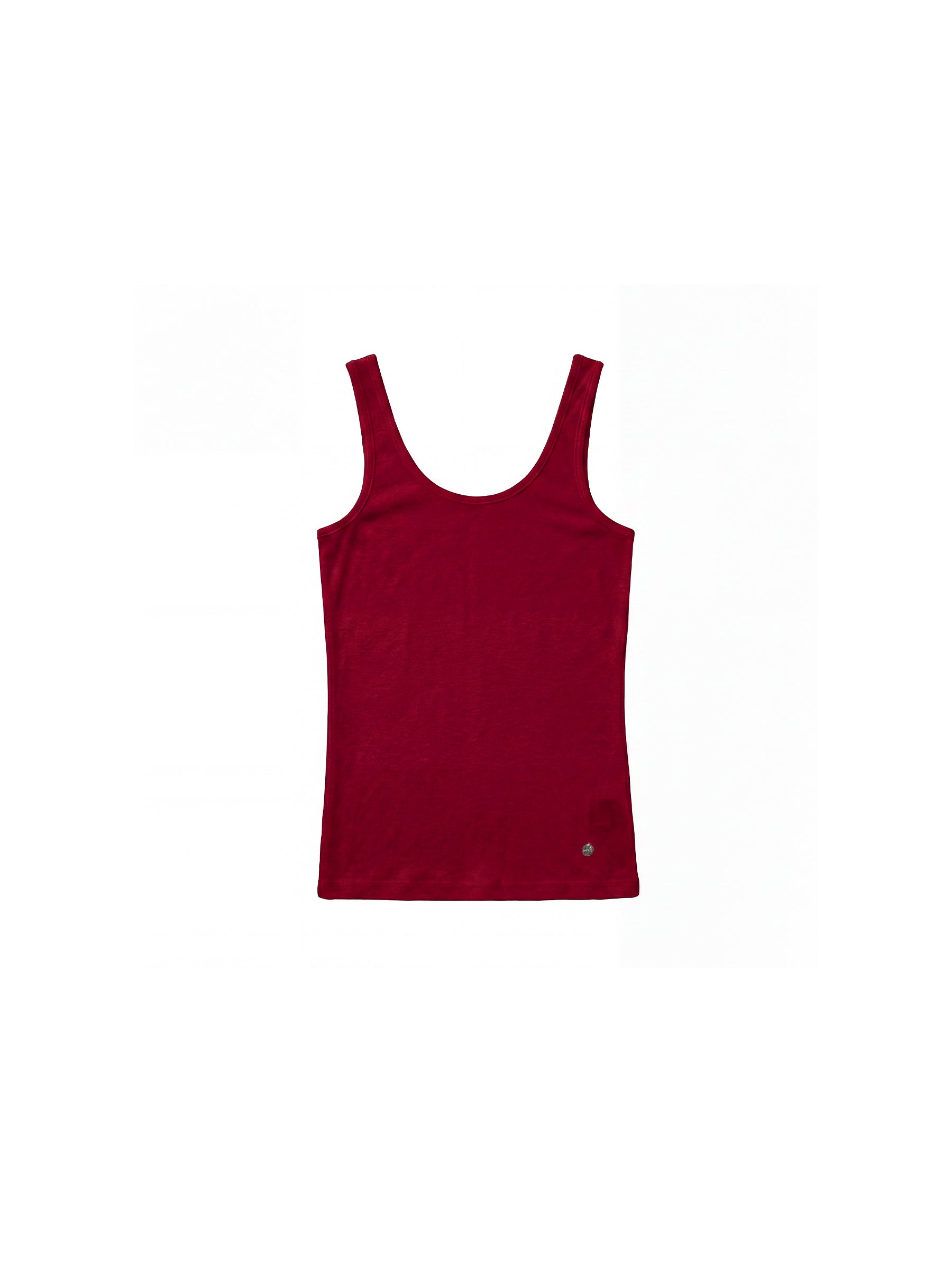 CUBIC Lyocell Wool Blend U-Neck Fitted Tank-23