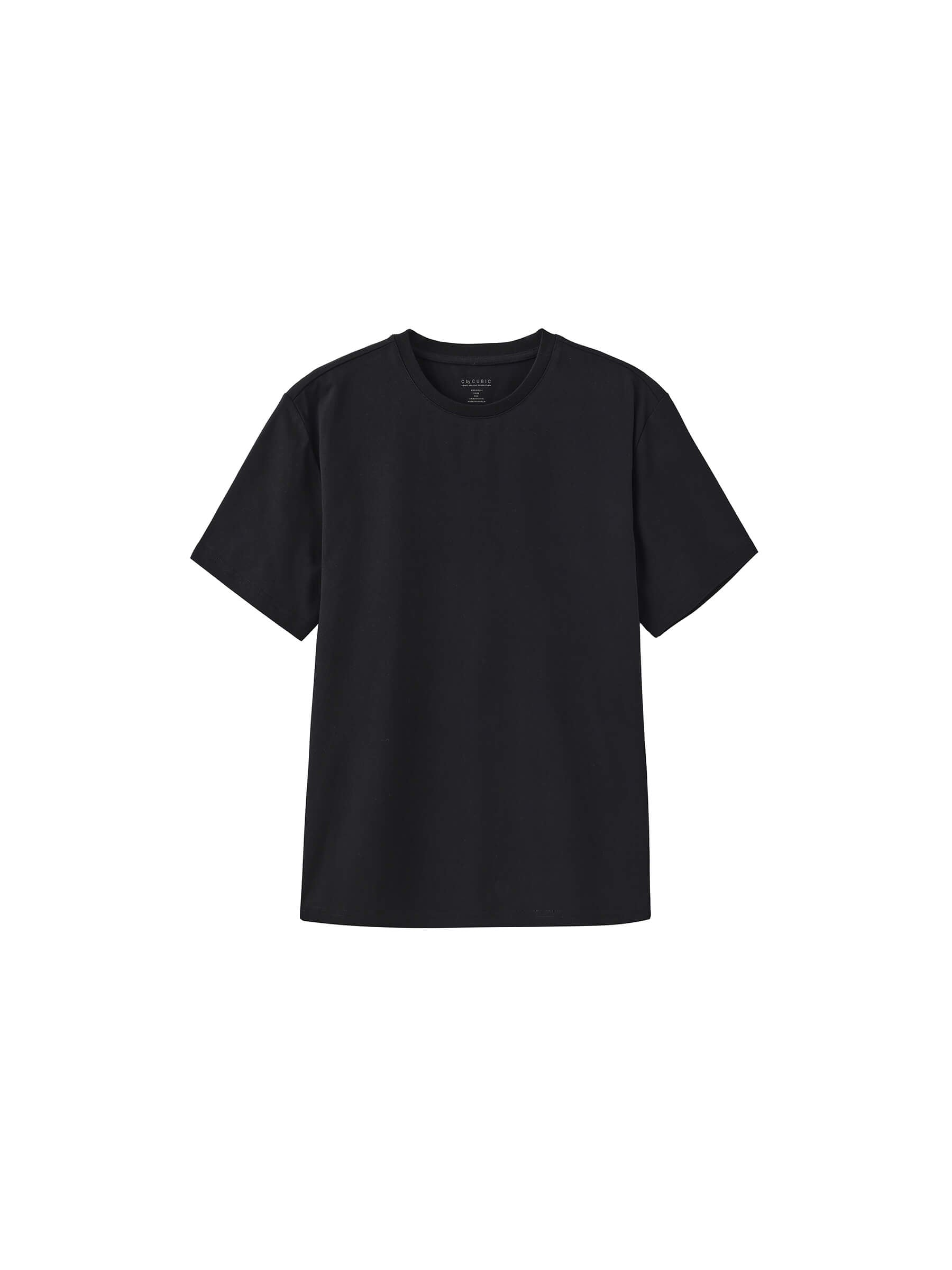 C by CUBIC Oversized Crew Neck Solid T-Shirt-27