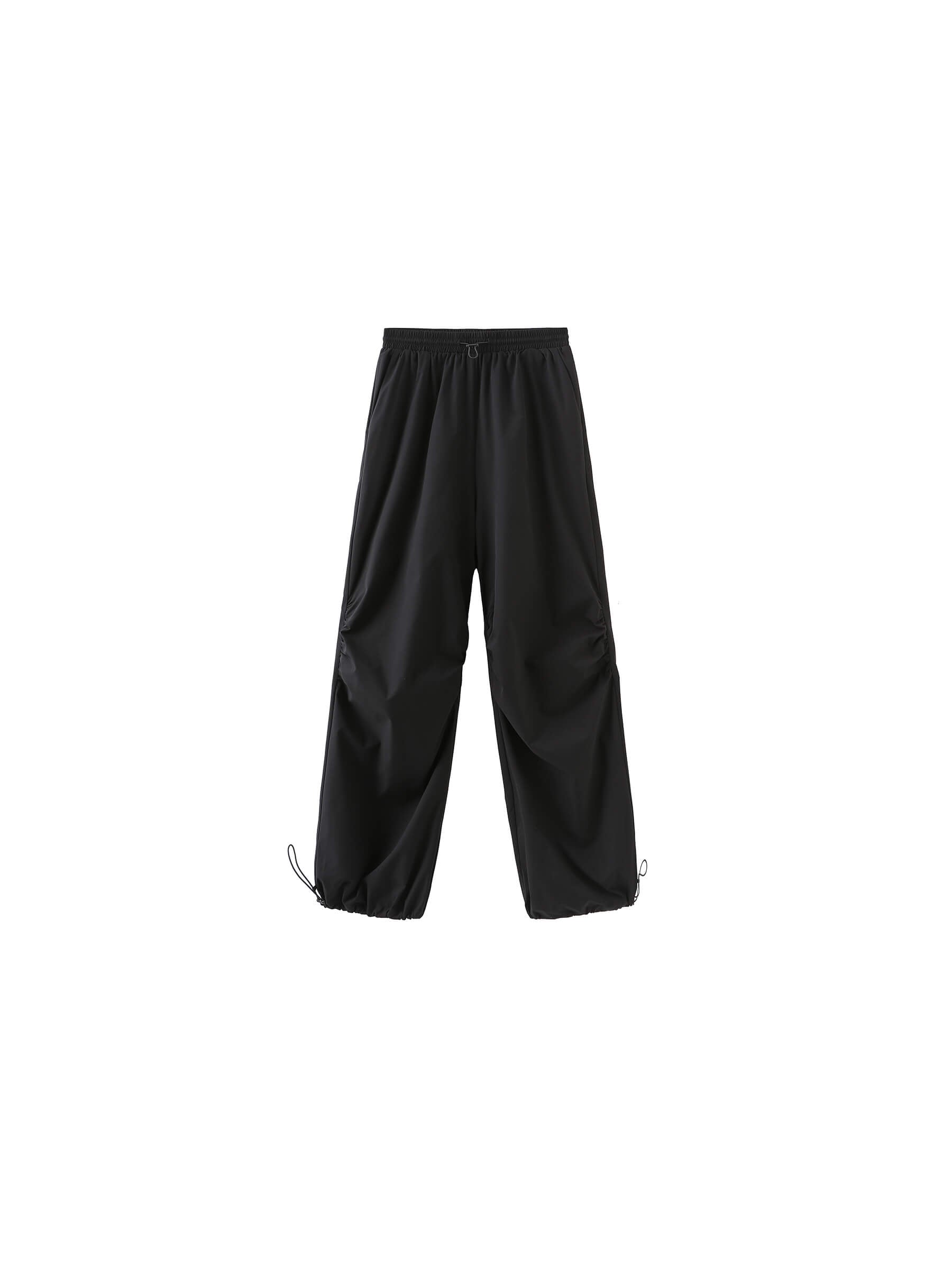 Loose Parachute Trousers with Elastic Waist-26