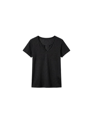 CUBIC Cotton-Blend Notch Neck Slim Fit T-shirt