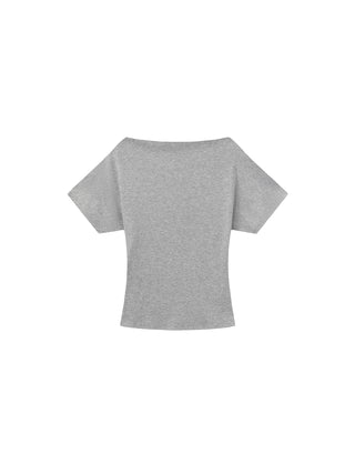CUBIC Lyocell Blend Off-Shoulder Fitted Top