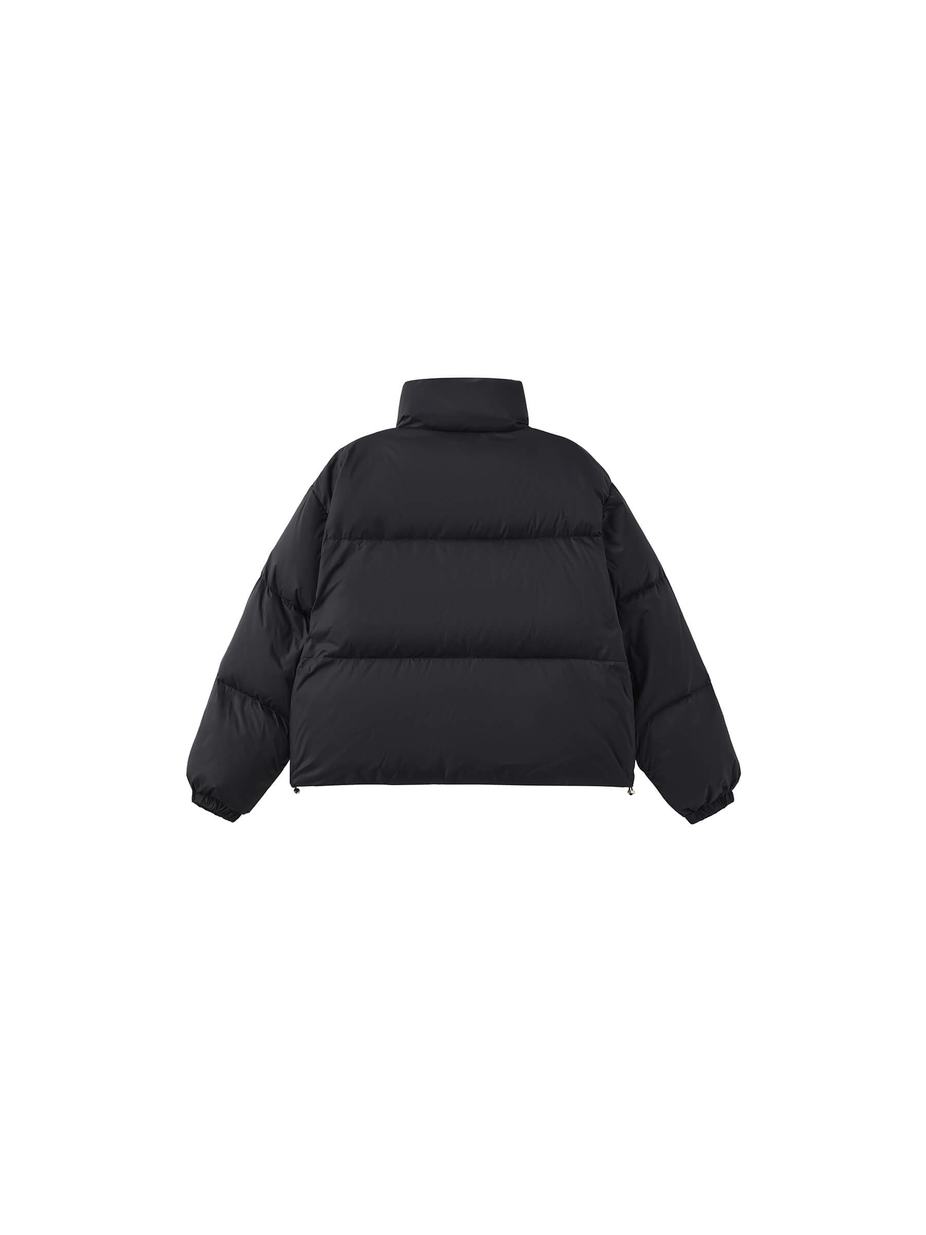 Cropped High Neck Down Coat-27