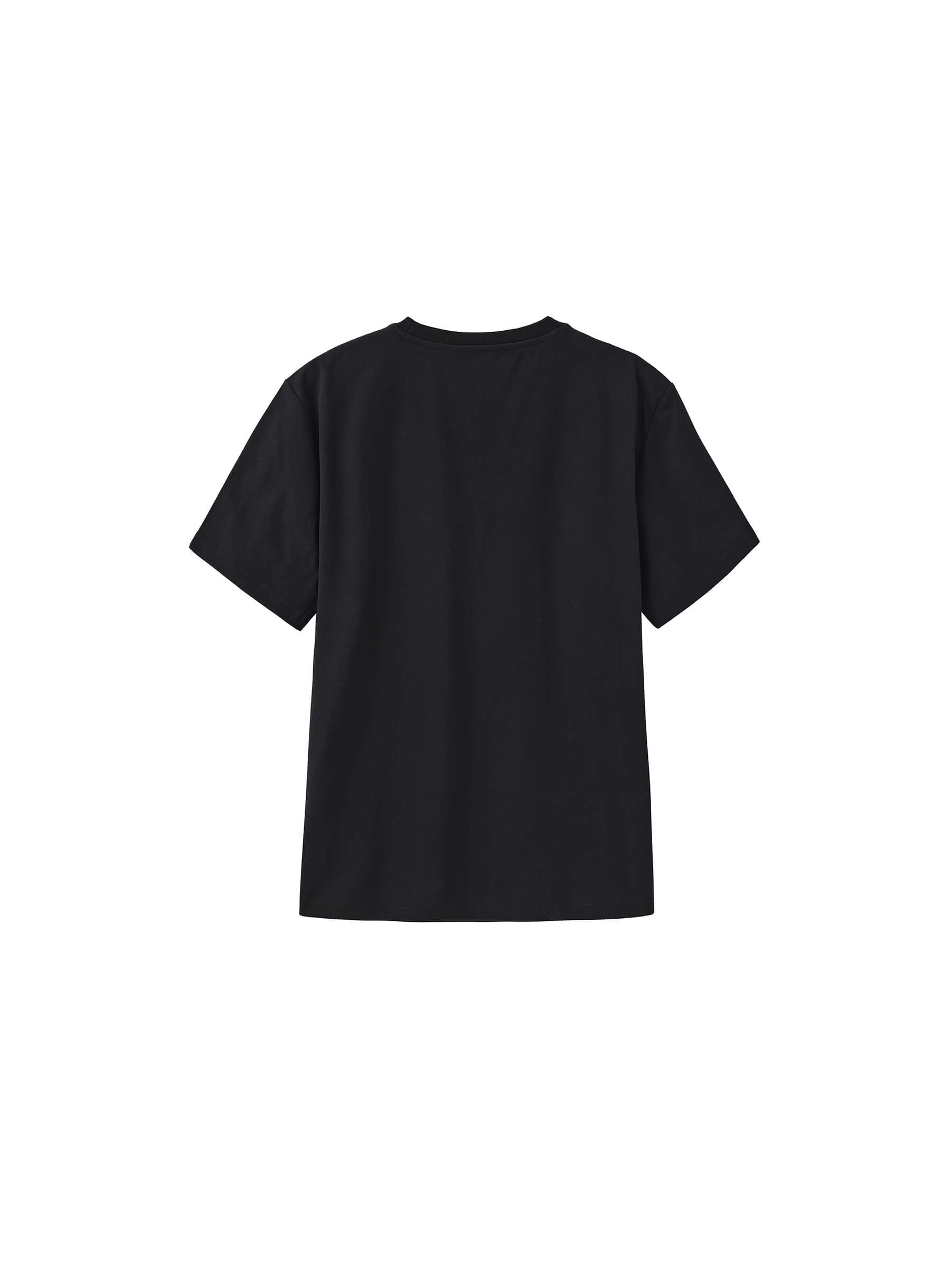 C by CUBIC Oversized Crew Neck Solid T-Shirt-28