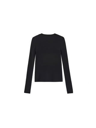 CUBIC Wool Blend V-Neck Knit T-Shirt