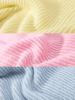 Casual V-Neck Ribbed Knit Cardigan with Wool Blend