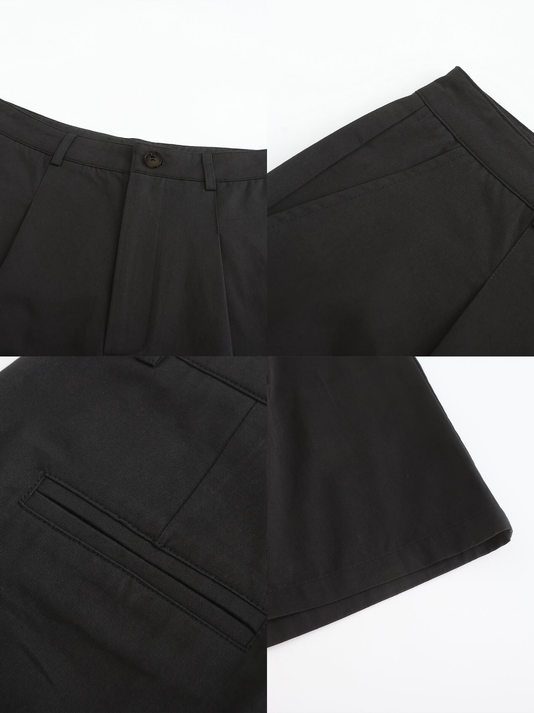 A-line Pleated Tailored Shorts-28
