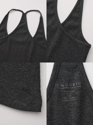 C by CUBIC Slim-Fit Sleeveless Knit Tank Top