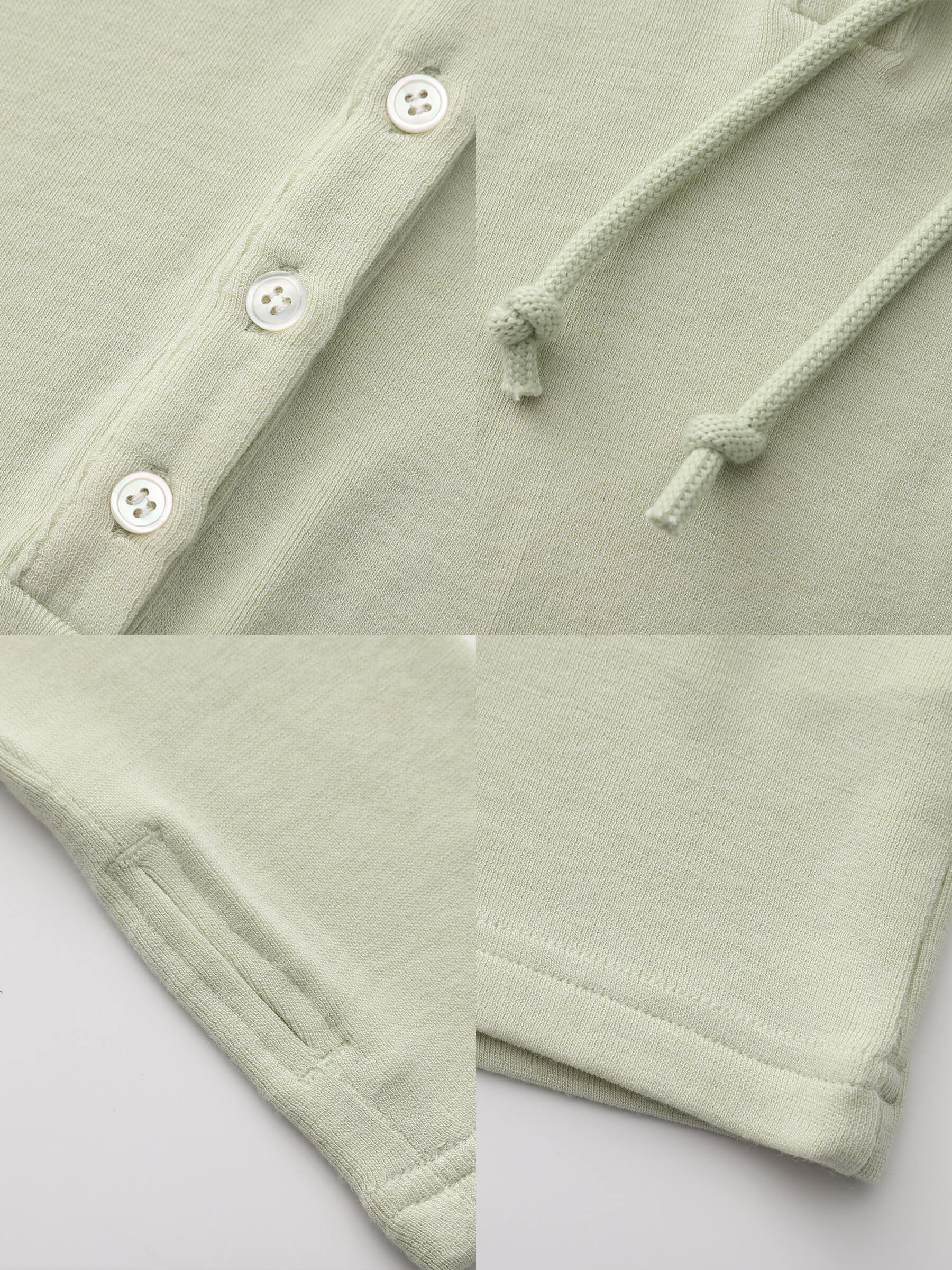 Slim-Fit Hooded V-Neck Long Sleeve Top-28