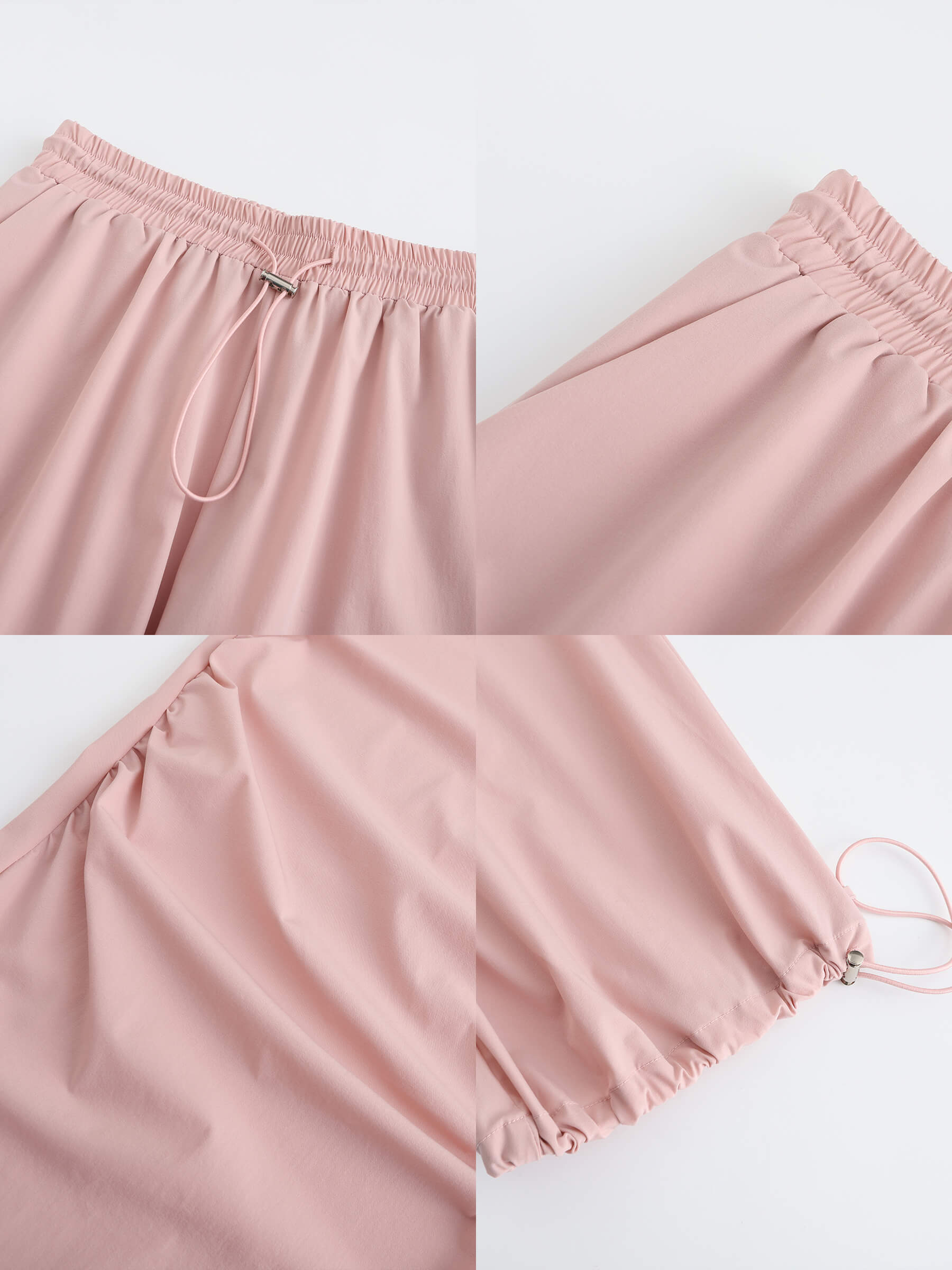 Loose Parachute Trousers with Elastic Waist-28