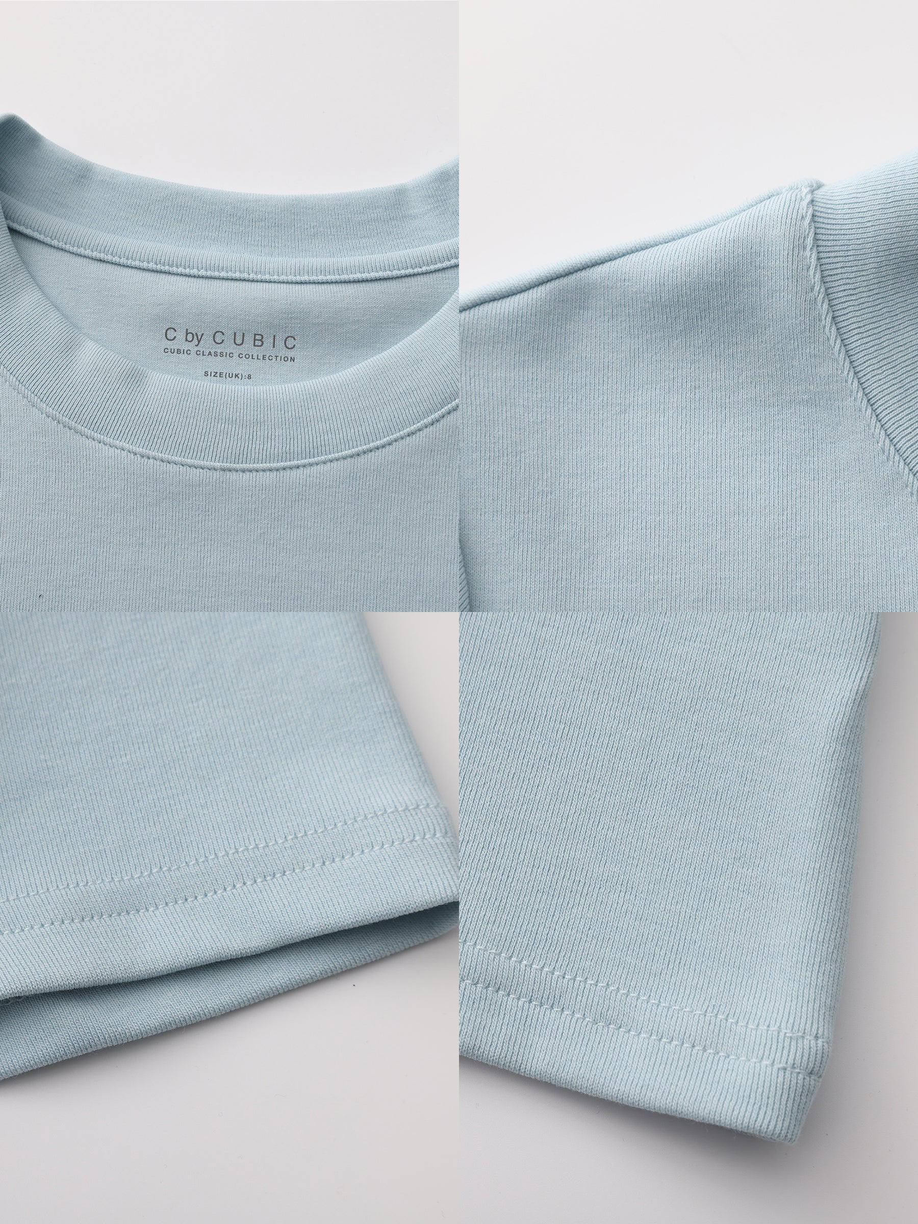 C by CUBIC Crew Neck Short-Sleeve T-Shirt-30