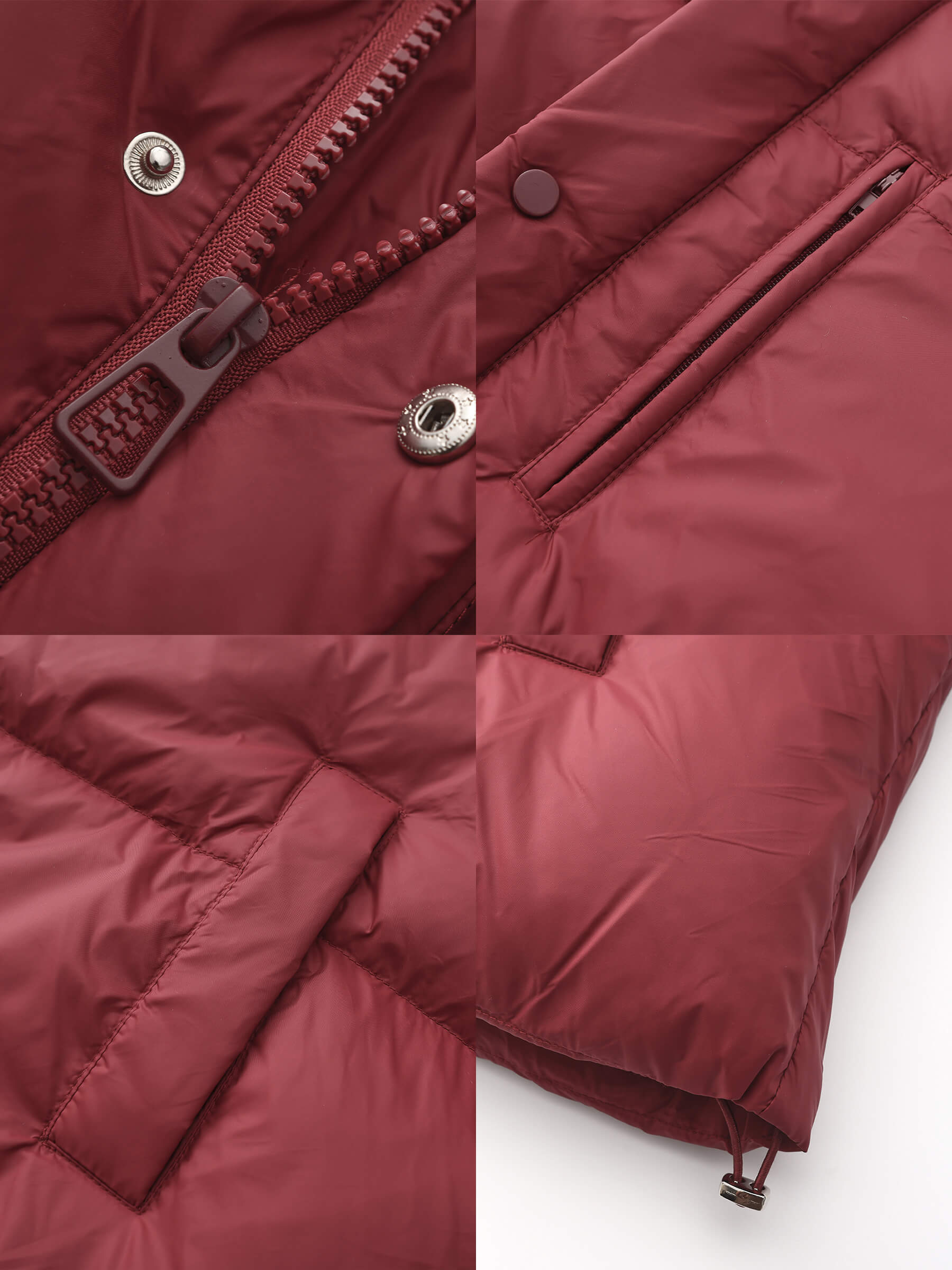 Cropped High Neck Down Coat-28