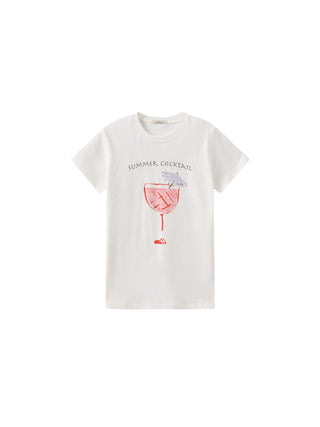 Printed Casual Short-Sleeve Top