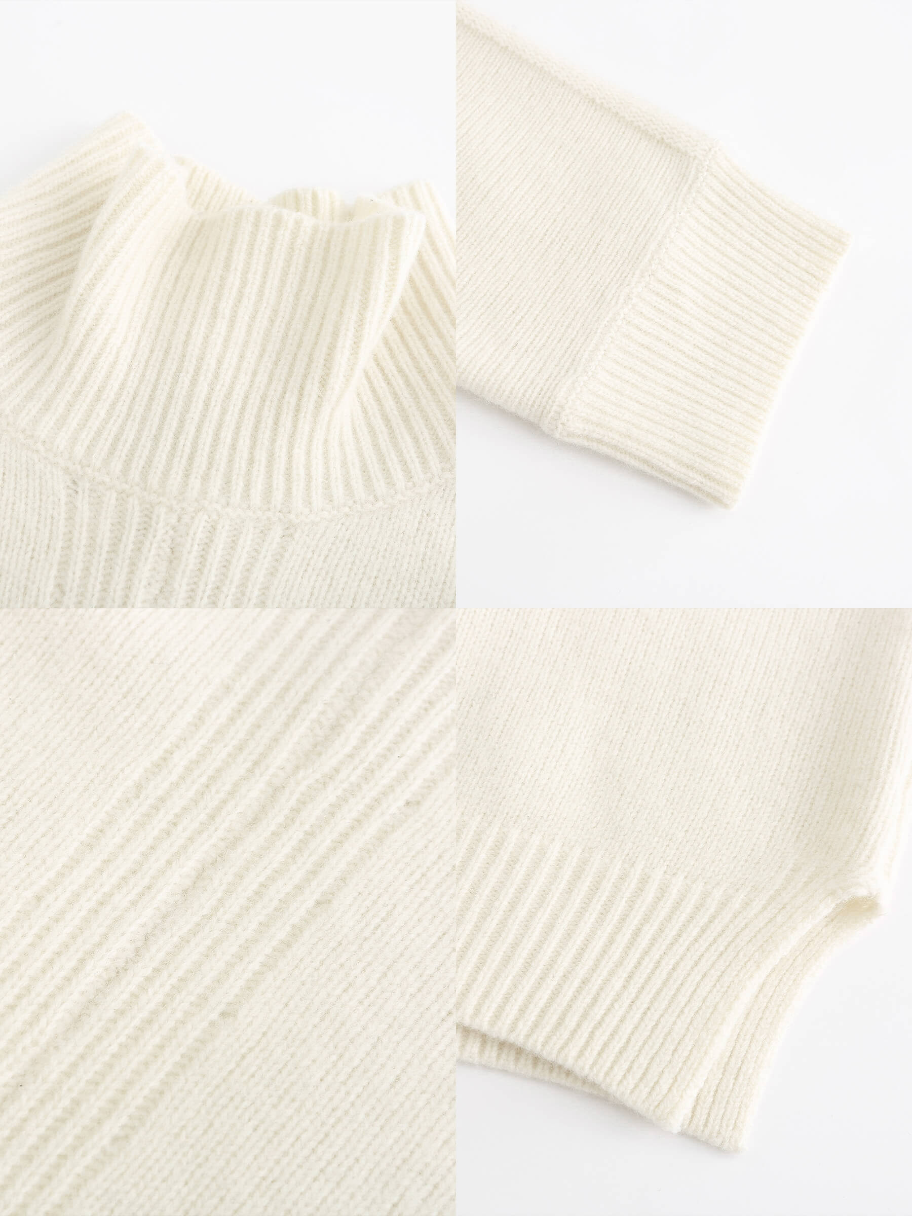 High Neck Sheep Wool Sweater-26