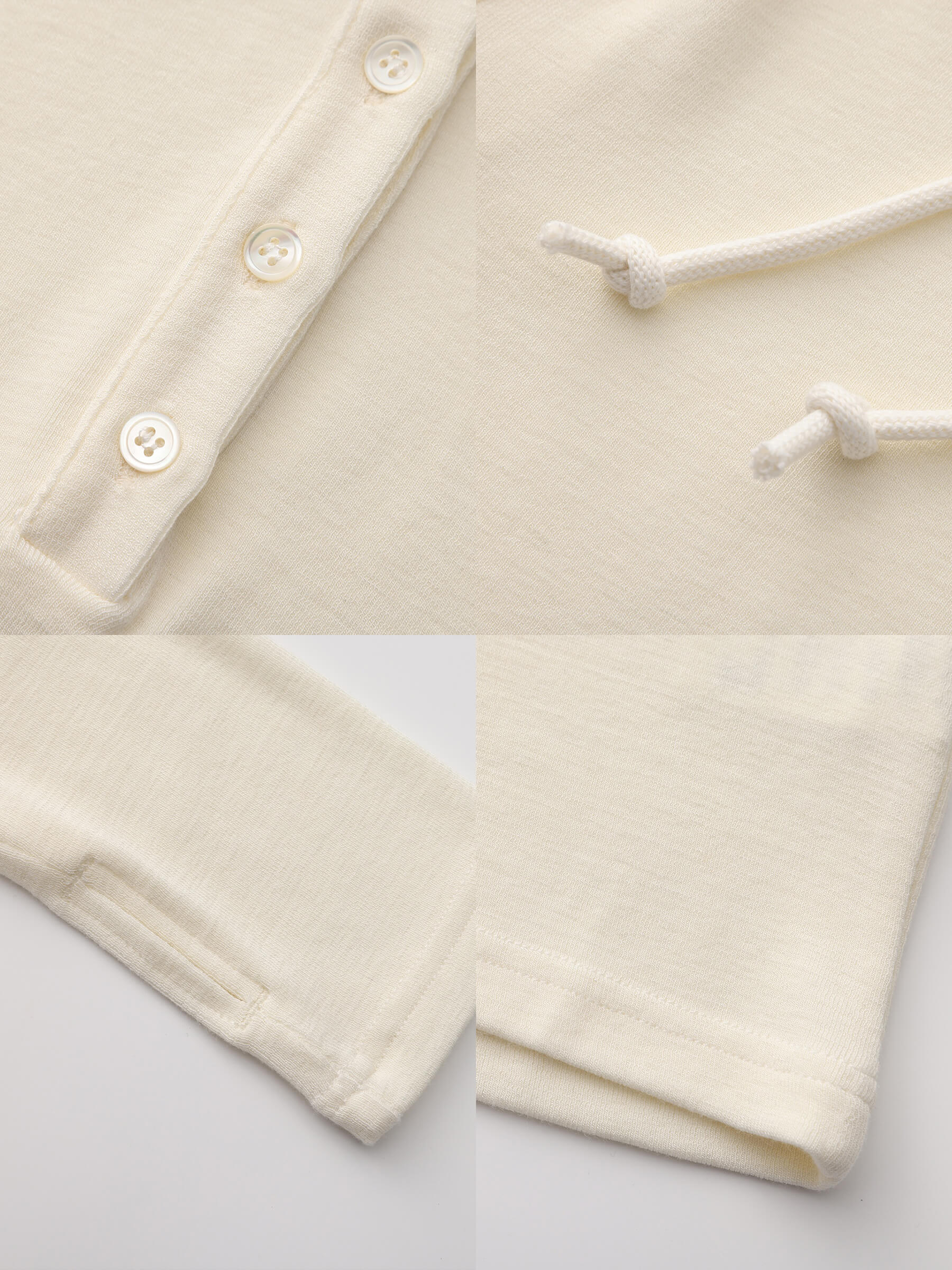 Slim-Fit Hooded V-Neck Long Sleeve Top-29